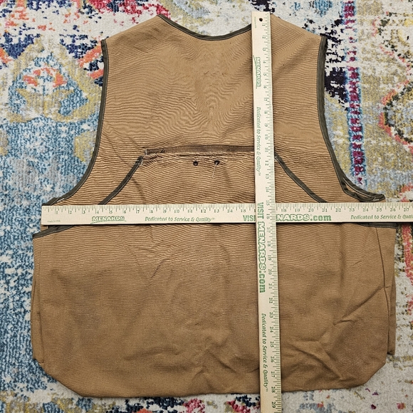 Vintage Carhartt Utility Canvas Hunting Vest Mens 2XL XXL Made In USA - Picture 12 of 13